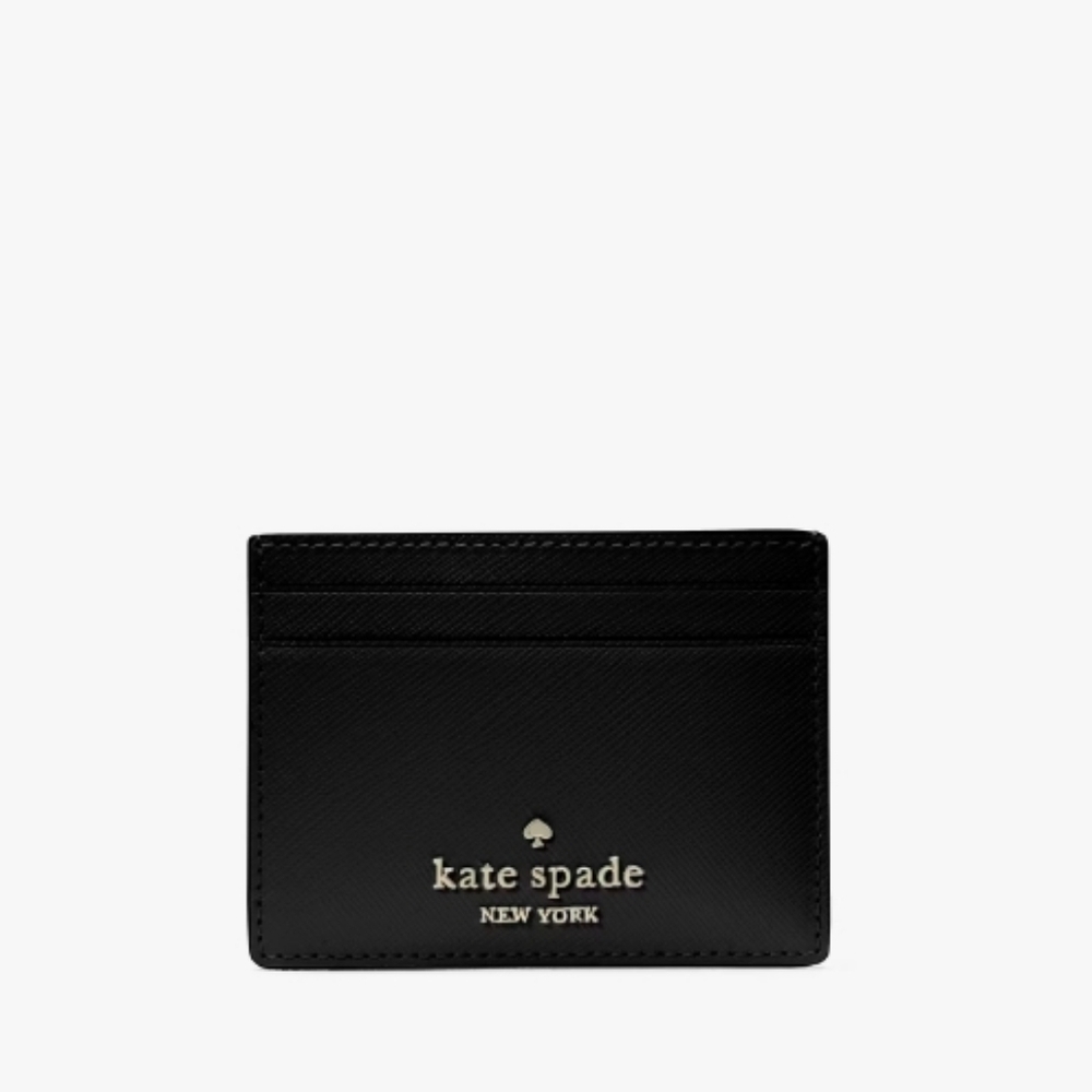 Kate Spade Madison Saffiano Leather Card Holder: Black, 4x3, NWT